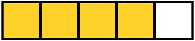 Yellow-Amber Rectangle Fraction 4:5