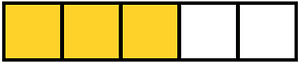 Yellow-Amber Rectangle Fraction 3:5