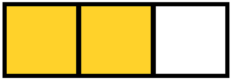 Yellow-Amber Rectangle Fraction 2:3
