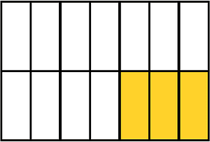Yellow-Amber Rectangle Fraction 3:14