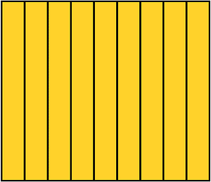 Yellow-Amber Rectangle Fraction 9:9