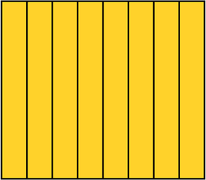 Yellow-Amber Rectangle Fraction 8:8