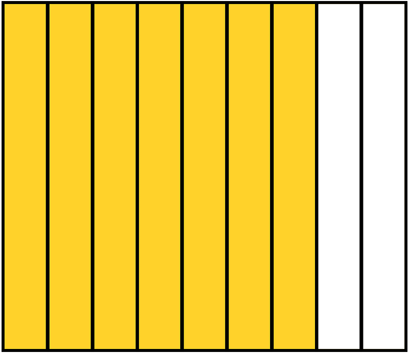 Yellow-Amber Rectangle Fraction 7:9