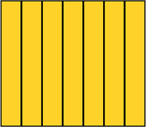 Yellow-Amber Rectangle Fraction 7:7