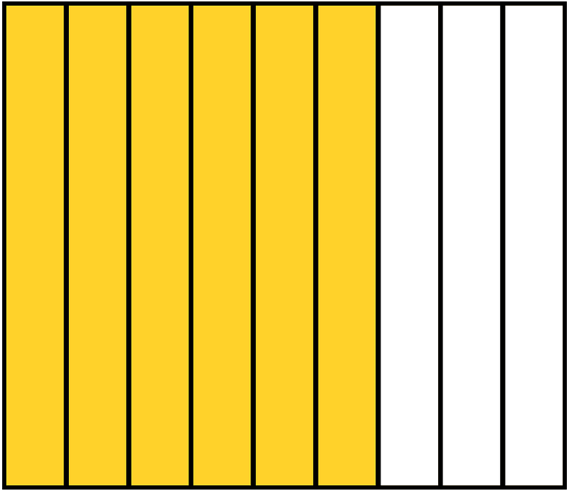Yellow-Amber Rectangle Fraction 6:9