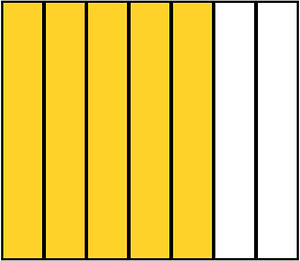 Yellow-Amber Rectangle Fraction 5:7