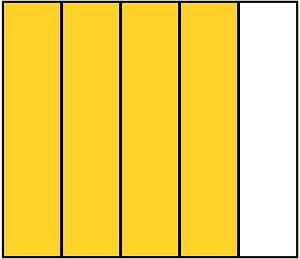 Yellow-Amber Rectangle Fraction 4:5