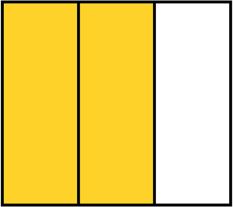 Yellow-Amber Rectangle Fraction 2:3