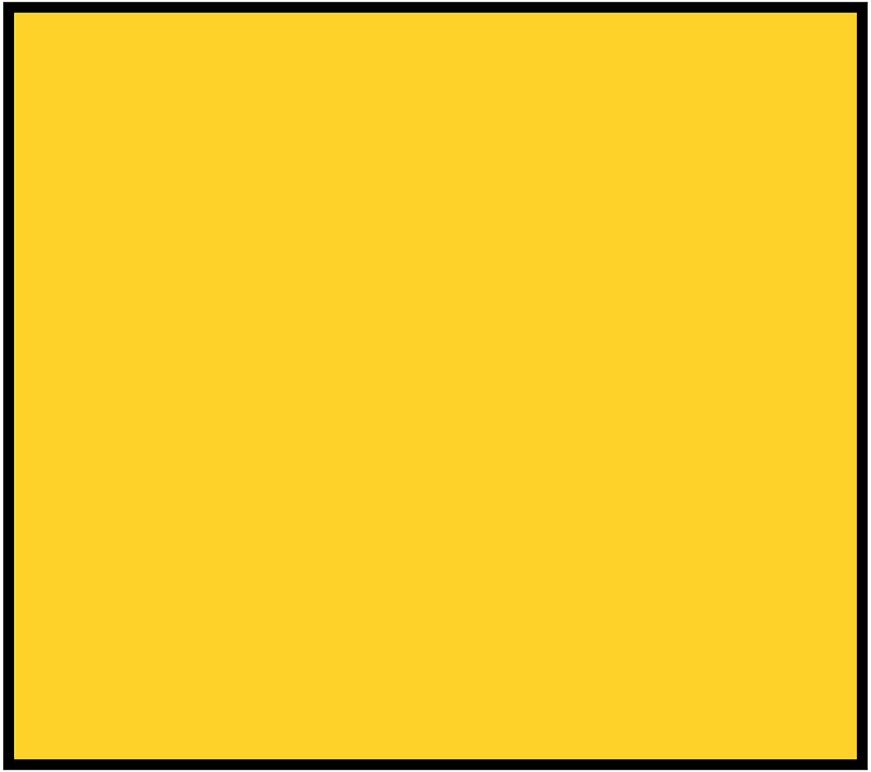 Yellow-Amber Rectangle Fraction 1:1