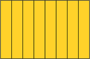 Yellow-Amber Rectangle Fraction 8:8