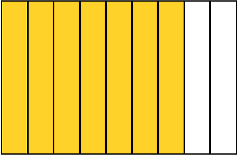 Yellow-Amber Rectangle Fraction 7:9