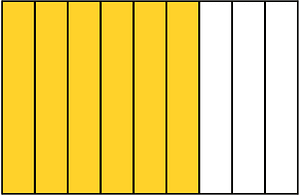 Yellow-Amber Rectangle Fraction 6:9