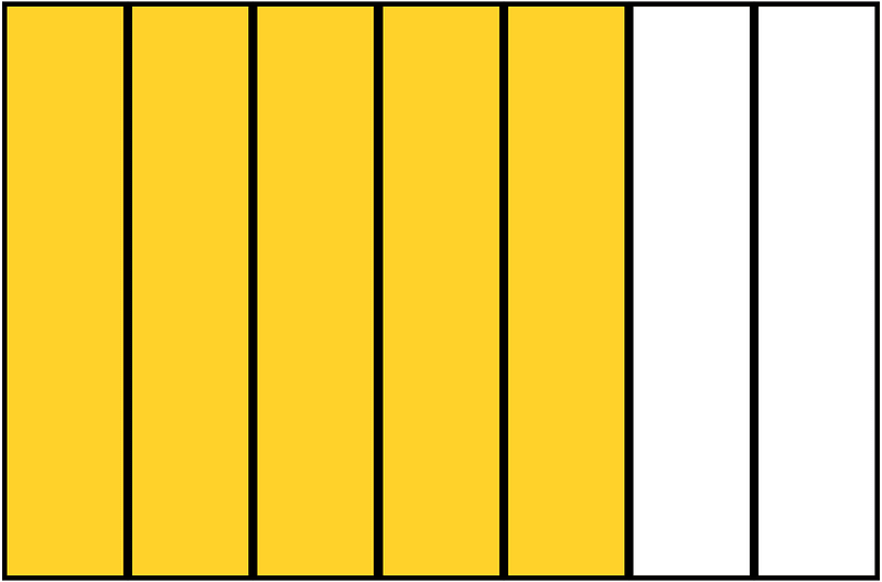 Yellow-Amber Rectangle Fraction 5:7
