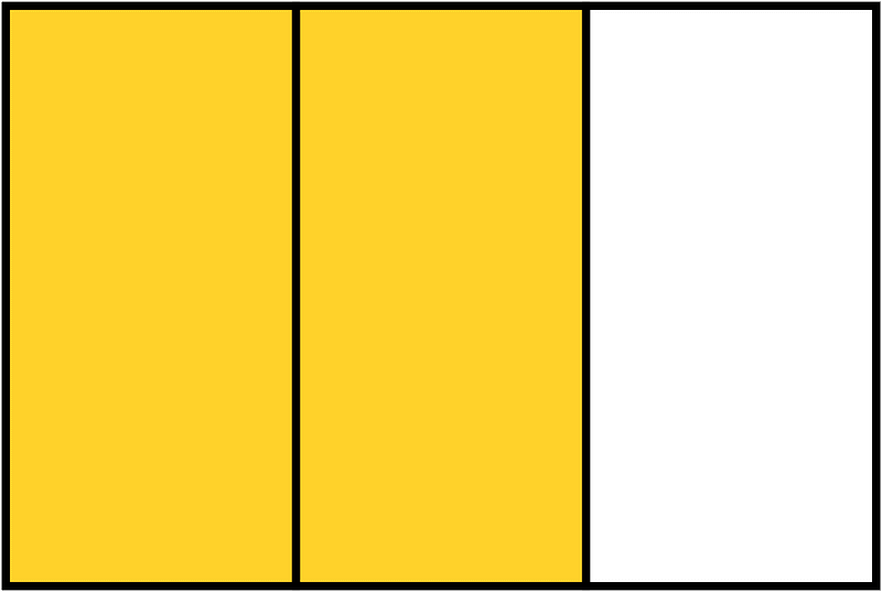 Yellow-Amber Rectangle Fraction 2:3
