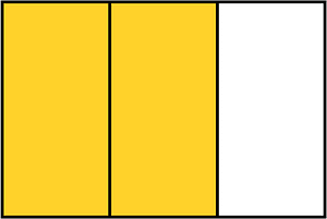 Yellow-Amber Rectangle Fraction 2:3