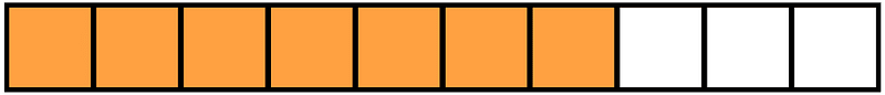 Orange Rectangle Fraction 7:10