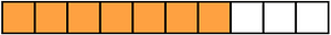 Orange Rectangle Fraction 7:10