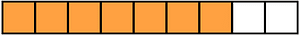 Orange Rectangle Fraction 7:9