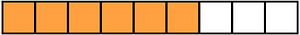 Orange Rectangle Fraction 6:9