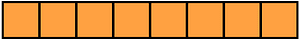 Orange Rectangle Fraction 8:8