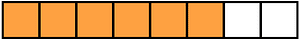 Orange Rectangle Fraction 6:8