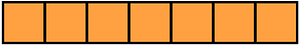 Orange Rectangle Fraction 7:7