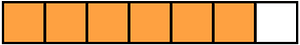 Orange Rectangle Fraction 6:7