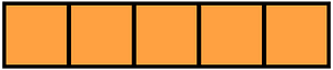 Orange Rectangle Fraction 5:5