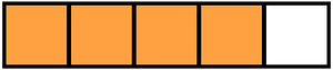 Orange Rectangle Fraction 4:5
