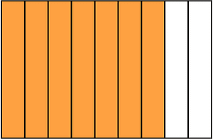 Orange Rectangle Fraction 7:9