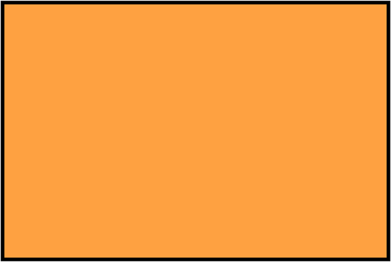 Orange Rectangle Fraction 1:1