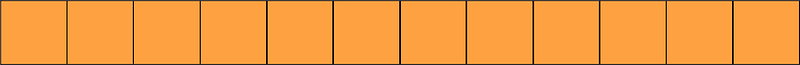 Orange Rectangle Fraction 12:12