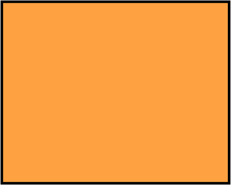 Orange Rectangle Fraction 1:1