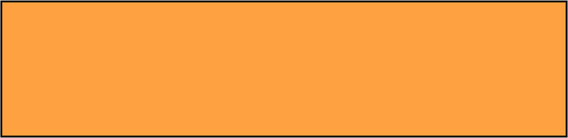 Orange Rectangle Fraction 1:1