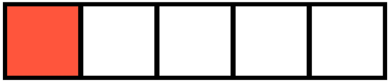 Vermilion Rectangle Fraction 1:5