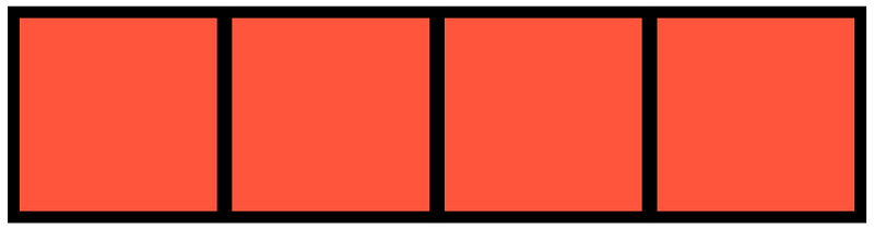 Vermilion Rectangle Fraction 4:4