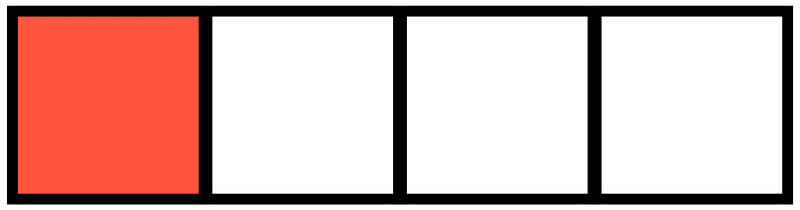 Vermilion Rectangle Fraction 1:4