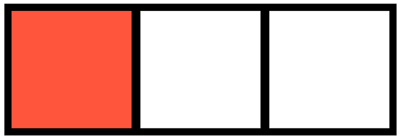 Vermilion Rectangle Fraction 1:3