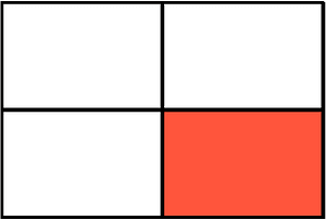 Vermilion Rectangle Fraction 1:4