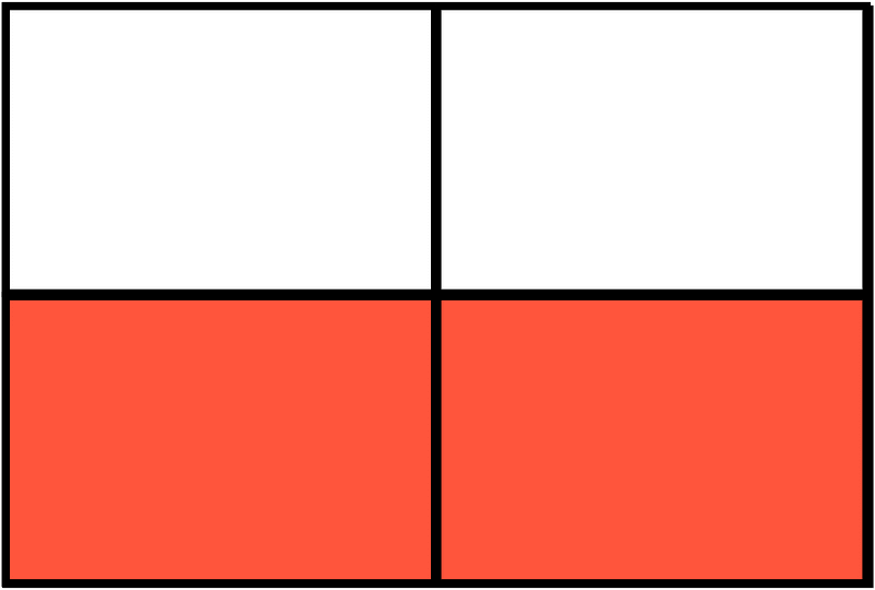 Vermilion Rectangle Fraction 2:4