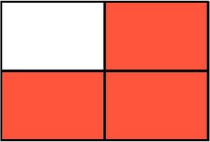 Vermilion Rectangle Fraction 3:4