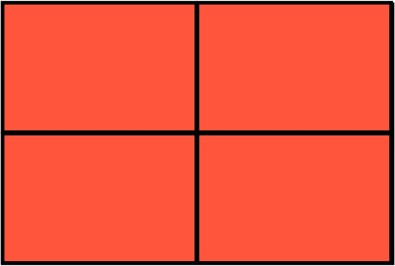 Vermilion Rectangle Fraction 4:4