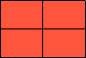Vermilion Rectangle Fraction 4:4