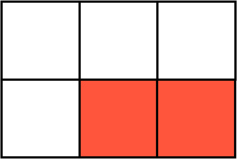 Vermilion Rectangle Fraction 2:6