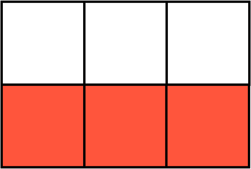 Vermilion Rectangle Fraction 3:6