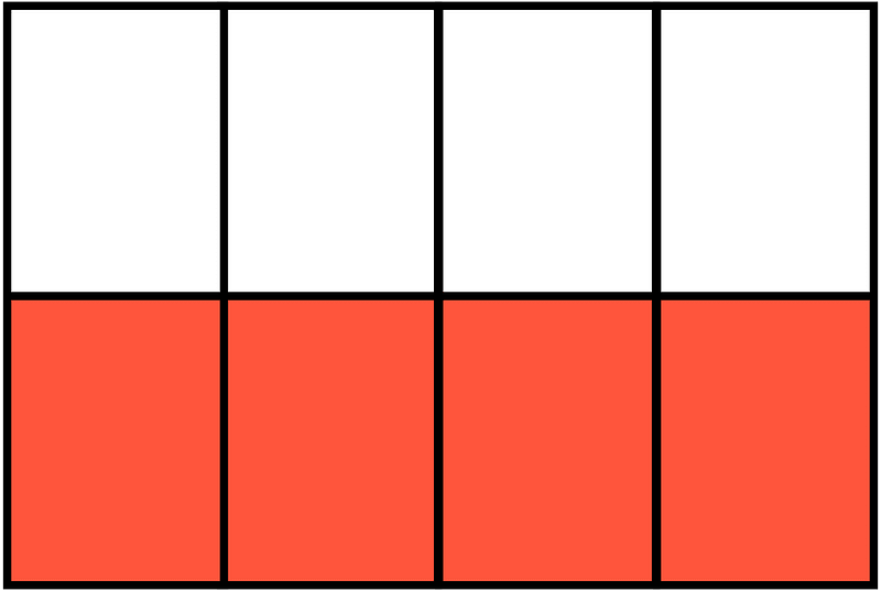 Vermilion Rectangle Fraction 4:8