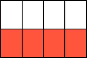 Vermilion Rectangle Fraction 4:8