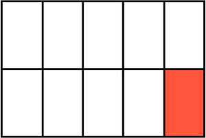 Vermilion Rectangle Fraction 1:10