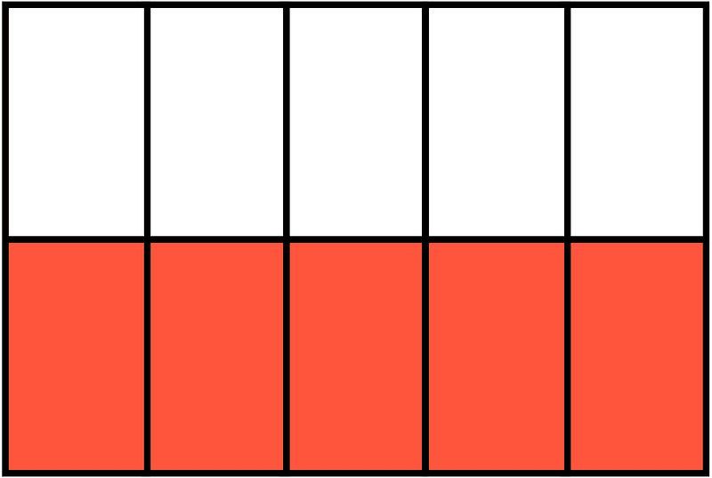 Vermilion Rectangle Fraction 5:10