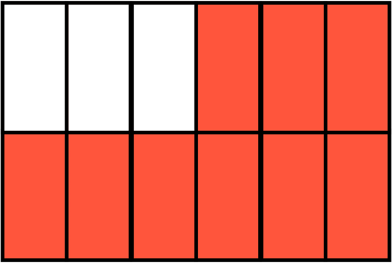 Vermilion Rectangle Fraction 9:12